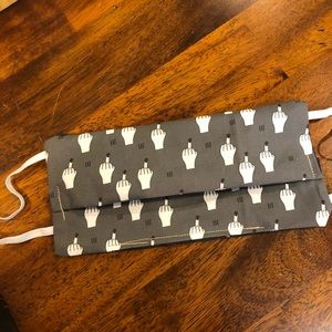 NEW 1 Face Mask Flipping the Bird Middle Finger